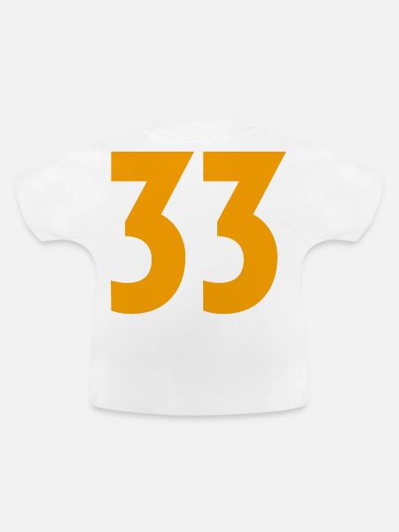 33 - Baby Bio-T-Shirt mit Rundhals - Weiß