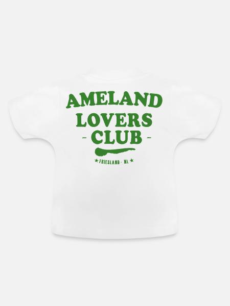 Ameland Lovers Club - Baby Bio-T-Shirt mit Rundhals - Weiß
