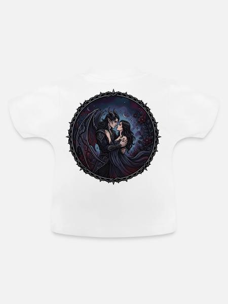 Dark Romance Fantasy  - Baby Bio-T-Shirt mit Rundhals - Weiß