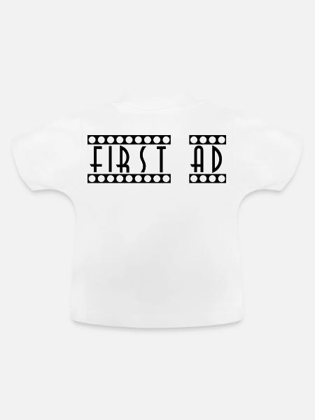 First_AD - Baby Bio-T-Shirt mit Rundhals - Weiß