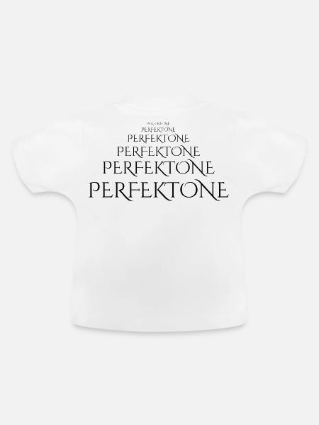 Abstrakter Farbverlauf mit Geometrie - Baby Bio-T-Shirt mit Rundhals - Weiß