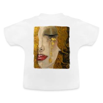 Gustav Klimt - Baby Bio-T-Shirt mit Rundhals - Weiß - Hinten
