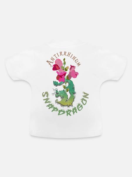 Drachenblumen - Baby Bio-T-Shirt mit Rundhals - Weiß