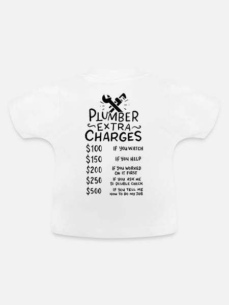Klempner - Baby Bio-T-Shirt mit Rundhals - Weiß