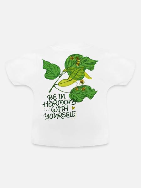 Harmonie, Natur - Baby Bio-T-Shirt mit Rundhals - Weiß