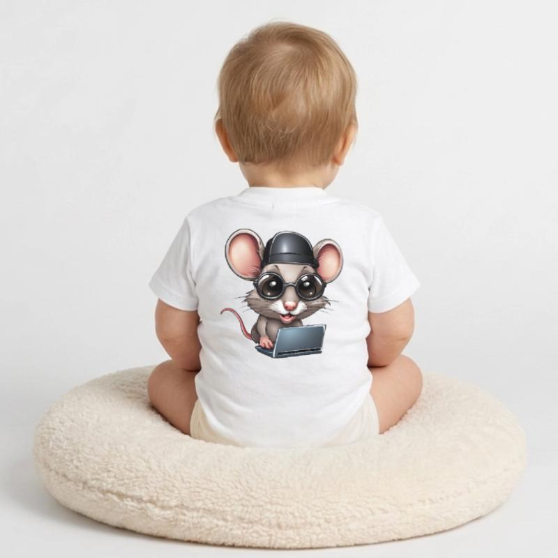 Computer, Informatikfreak, Informatiker Baby Bio-T-Shirt mit Rundhals