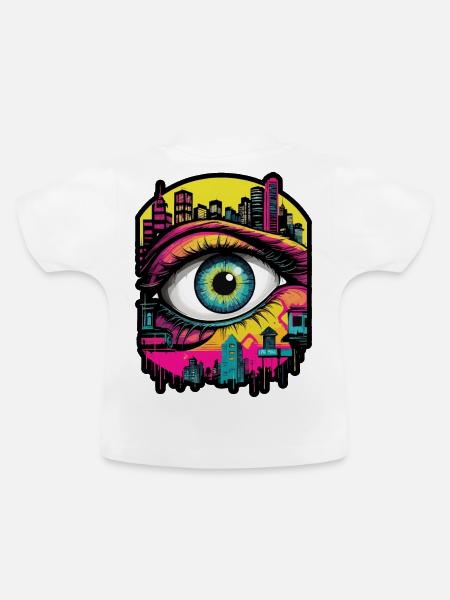 Stadtwache - Baby Bio-T-Shirt mit Rundhals - Weiß