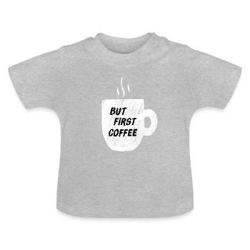 Copie BFC - T-shirt bio col rond Bébé - gris chiné - Devant