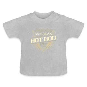 American Hot Rod - Baby Bio-T-Shirt mit Rundhals - Grau meliert - Vorne