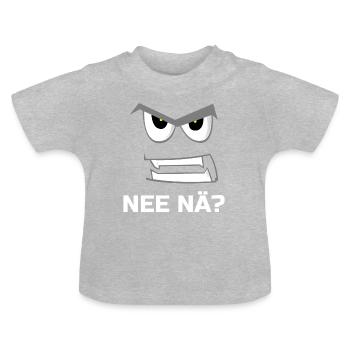 Nee Nä - Baby Bio-T-Shirt mit Rundhals - Grau meliert - Vorne