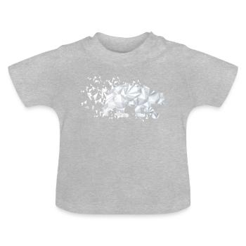 Eisbär Umwelt Klima - Baby Bio-T-Shirt mit Rundhals - Grau meliert - Vorne