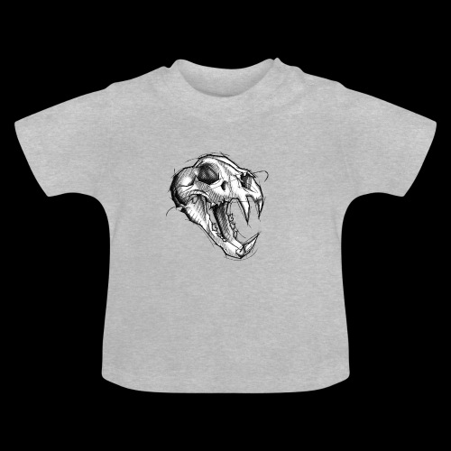 Teschio Tigre - Maglietta ecologica con scollo rotondo per neonato