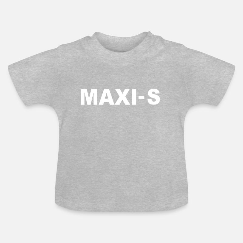 MAXI S - T-shirt bio col rond Bébé - gris chiné