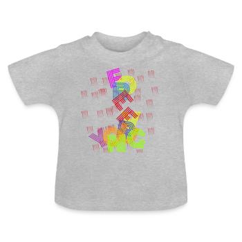 forever young - Baby Bio-T-Shirt mit Rundhals - Grau meliert - Vorne