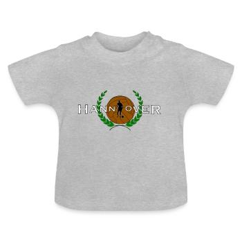 Hannover Footballer Ultras - Baby Organic T-Shirt with Round Neck - heather grey - Front