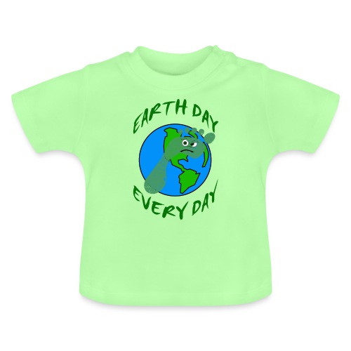 Earth Day Every Day - Baby Bio-T-Shirt mit Rundhals