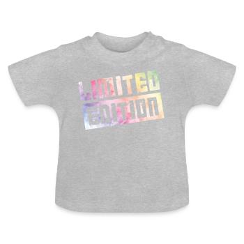 limited edition - T-shirt bio col rond Bébé - gris chiné - Devant