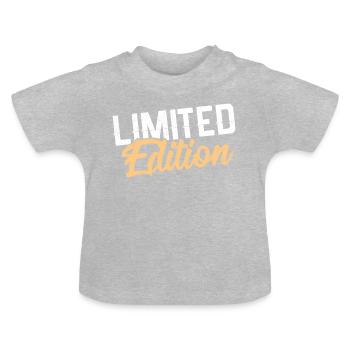 limited edition - T-shirt bio col rond Bébé - gris chiné - Devant