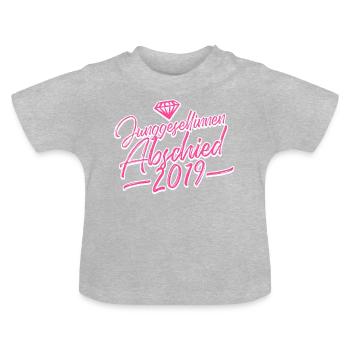 hen party 2019 diamond - Baby Organic T-Shirt with Round Neck - heather grey - Front