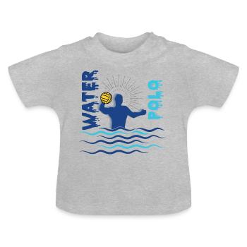 Water polo water polo - Baby Organic T-Shirt with Round Neck - heather grey - Front