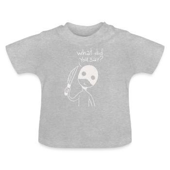 Psycho - Baby Bio-T-Shirt mit Rundhals - Grau meliert - Vorne