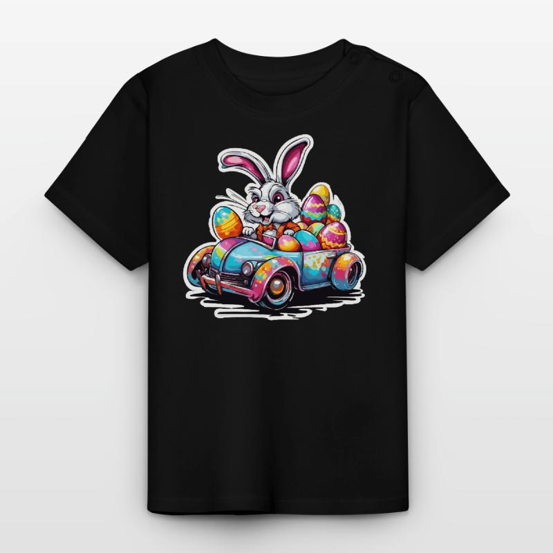 Easter Bunny / Easter / Eggs / Holidays / Easter Baby Organic T-Shirt with Round Neck