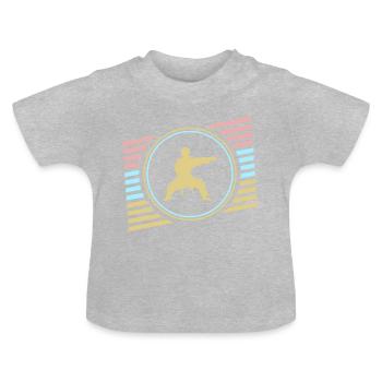 judo - Baby Organic T-Shirt with Round Neck - heather grey - Front