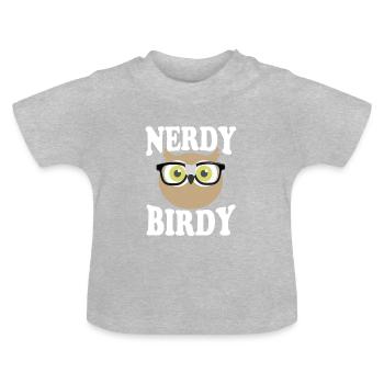 Nerdy Birdy - T-shirt bio col rond Bébé - gris chiné - Devant