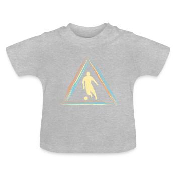 football - T-shirt bio col rond Bébé - gris chiné - Devant