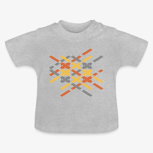 Autobahnkreuze Fragment bunt - Baby Bio-T-Shirt mit Rundhals