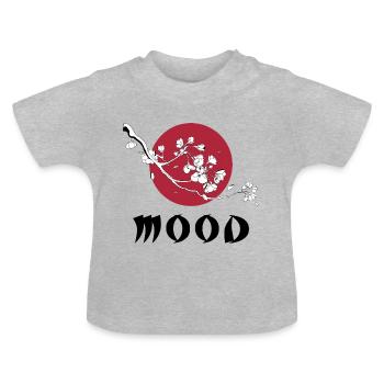Humeur - T-shirt bio col rond Bébé - gris chiné - Devant
