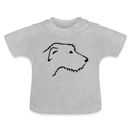 Irish Wolfhound - Baby Bio-T-Shirt mit Rundhals