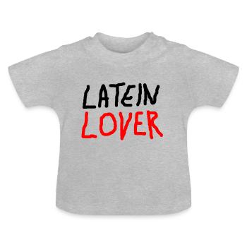 Amant latin - T-shirt bio col rond Bébé - gris chiné - Devant