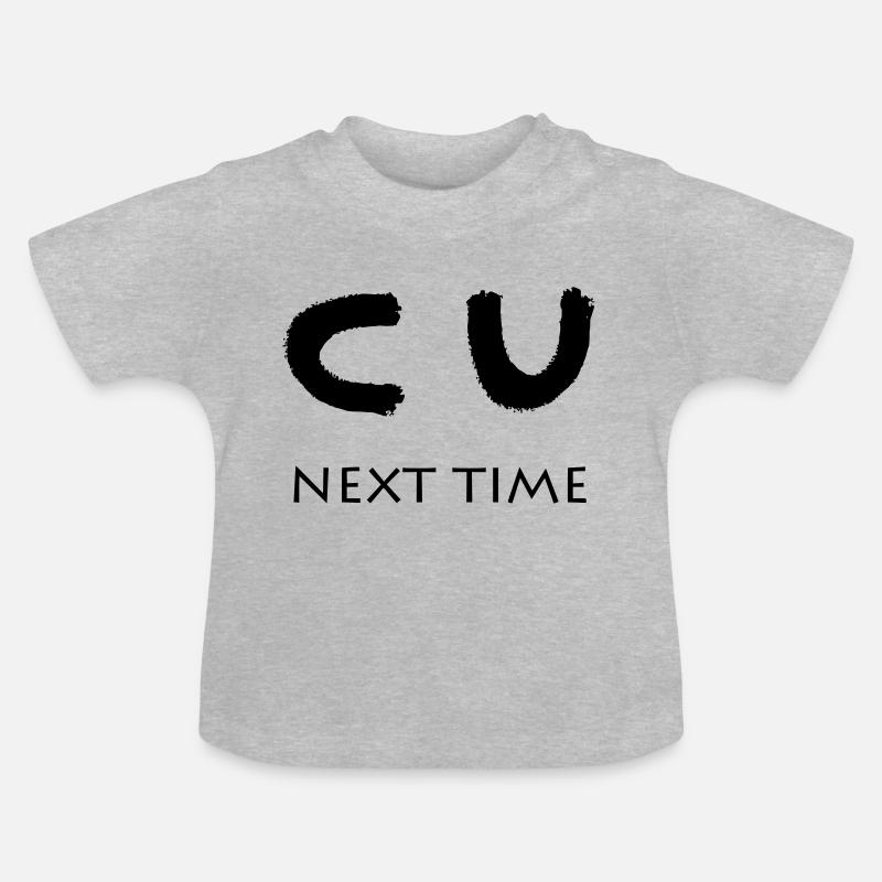 CU PROCHAINE FOIS - T-shirt bio col rond Bébé - gris chiné