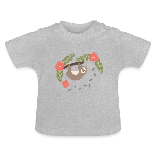 Lazy slot - Maglietta ecologica con scollo rotondo per neonato