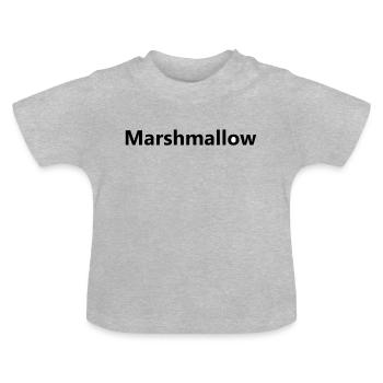 Marshmallow - Baby Bio-T-Shirt mit Rundhals - Grau meliert - Vorne