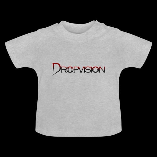 Dropvision logga röd - Ekologisk T-shirt med rund hals baby