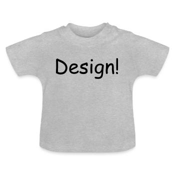 Design! - Baby Bio-T-Shirt mit Rundhals - Grau meliert - Vorne