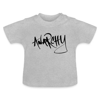 Anarchy - Baby Organic T-Shirt with Round Neck - heather grey - Front