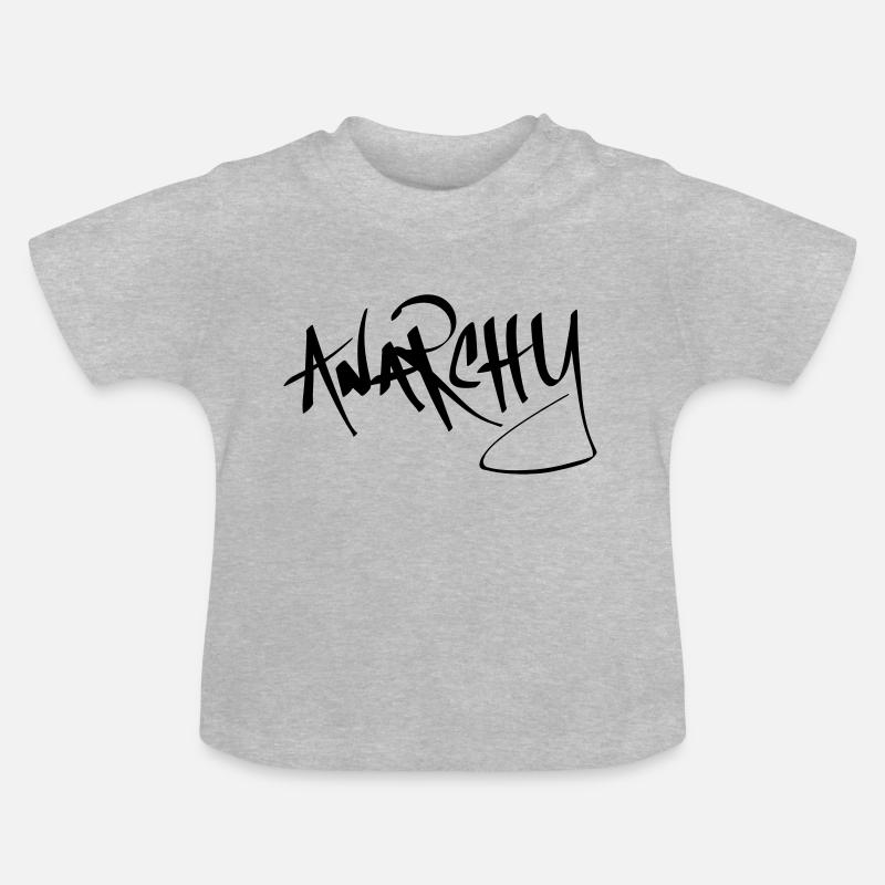 Anarchy - Baby Bio-T-Shirt mit Rundhals - Grau meliert