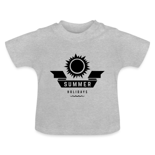 Summer holidays - Vauvan luomu-t-paita, jossa pyöreä pääntie