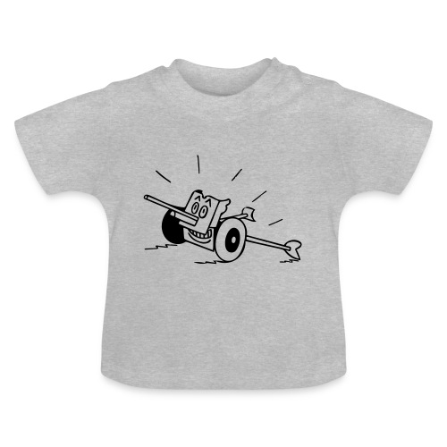 Panzerabwehrkanone - Baby Bio-T-Shirt mit Rundhals