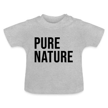 Pure Nature - Baby Bio-T-Shirt mit Rundhals - Grau meliert - Vorne