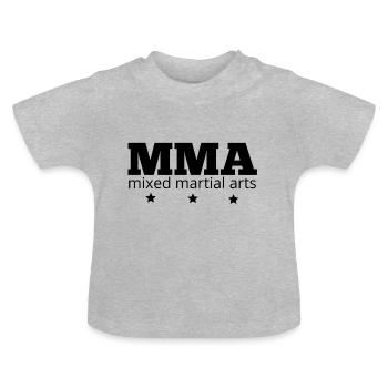 MMA - Baby Bio-T-Shirt mit Rundhals - Grau meliert - Vorne