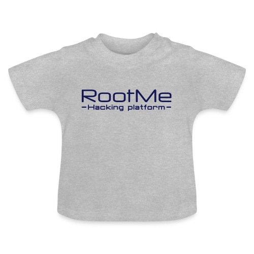 logo_text_only - Økologisk T-shirt til baby, rund hals