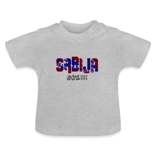 Srbija Bre!!! - Baby Bio-T-Shirt mit Rundhals