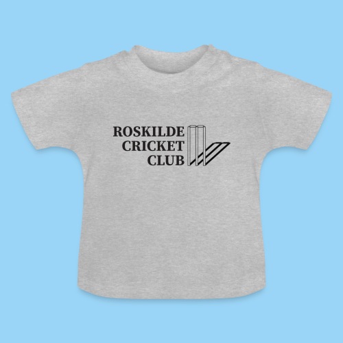 logo2 RoskildeCricket - Økologisk T-shirt til baby, rund hals