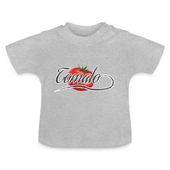 Tomate - Baby Bio-T-Shirt mit Rundhals - Grau meliert - Vorne