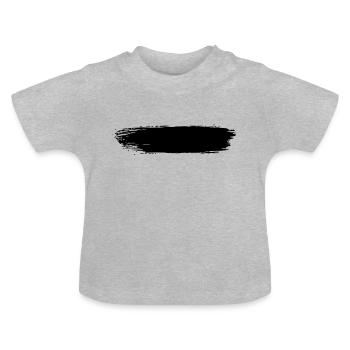 Coup de pinceau Coup de pinceau - T-shirt bio col rond Bébé - gris chiné - Devant
