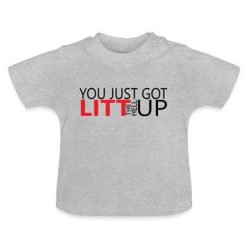 Louis Litt - Suits novelty design - Baby Organic T-Shirt with Round Neck - heather grey - Front